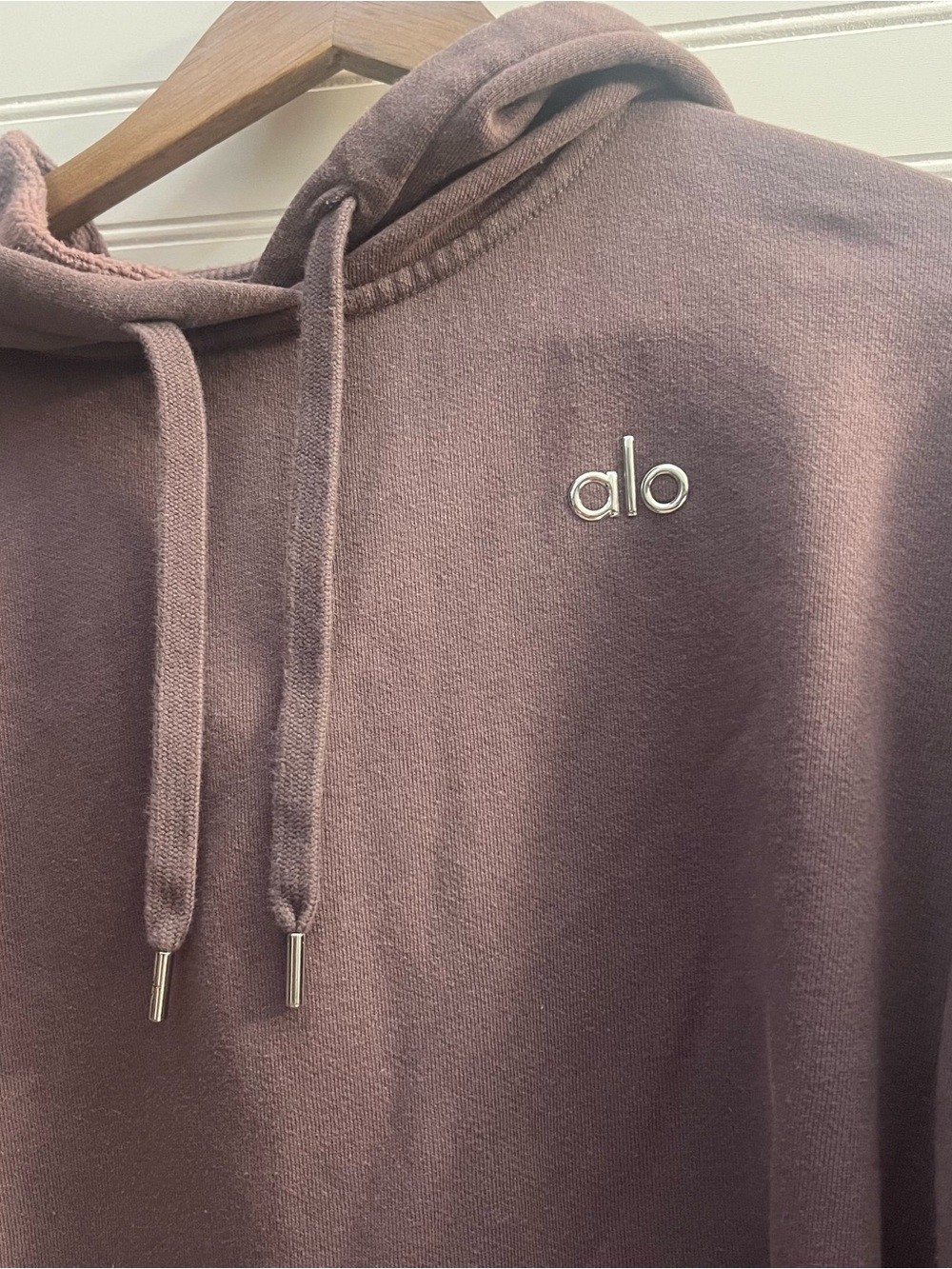 Alo Yoga Raisinette Accolade Hoodie - Rare Discontinued Color Cotton Sweatshirt - Picture 7 of 7